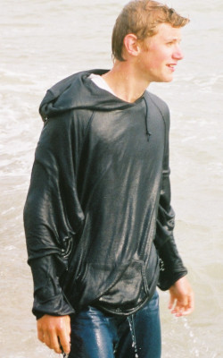 Soaking wet cotton hoodie